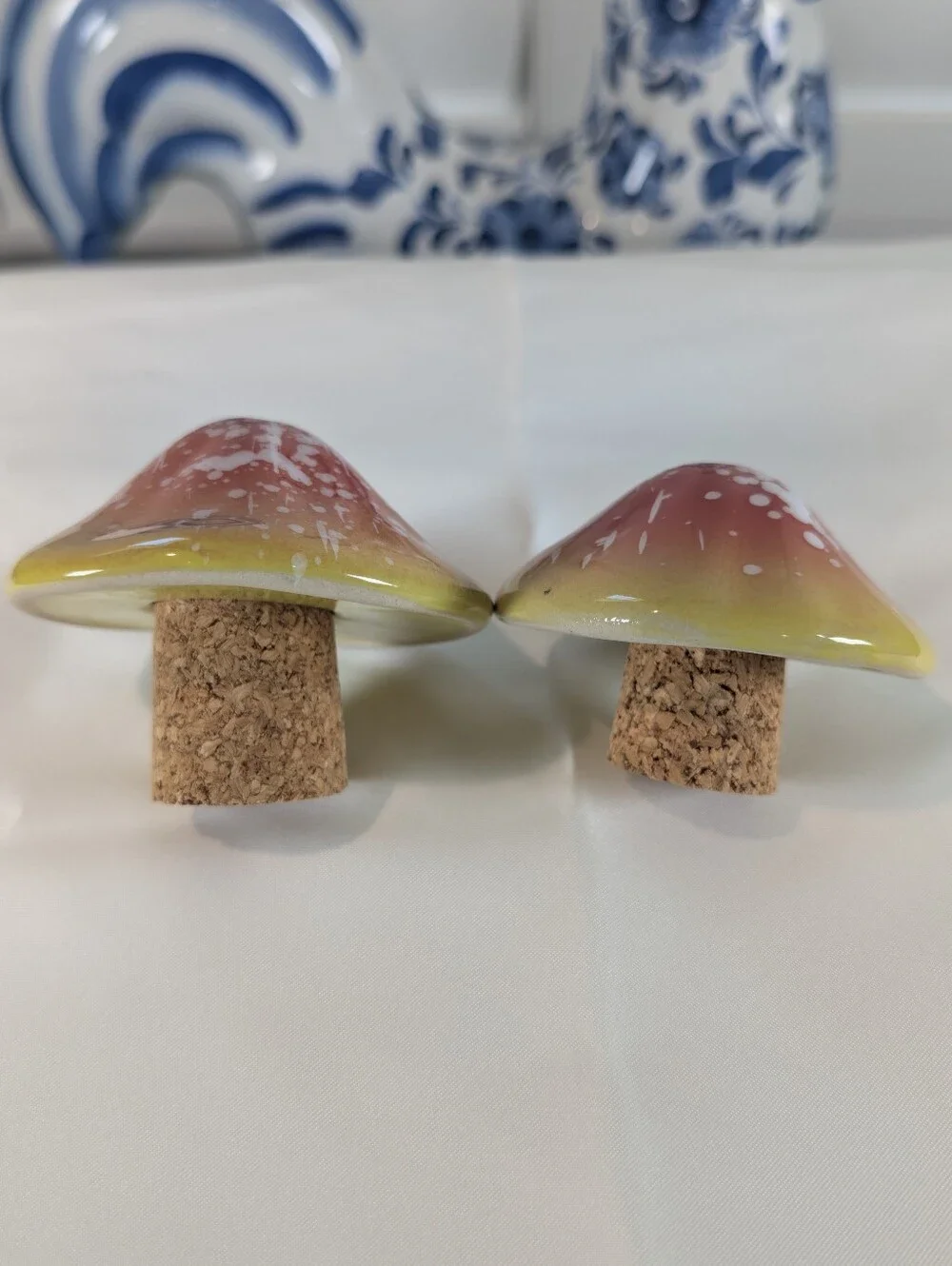 Vintage Ceramic Mushroom Salt And Pepper